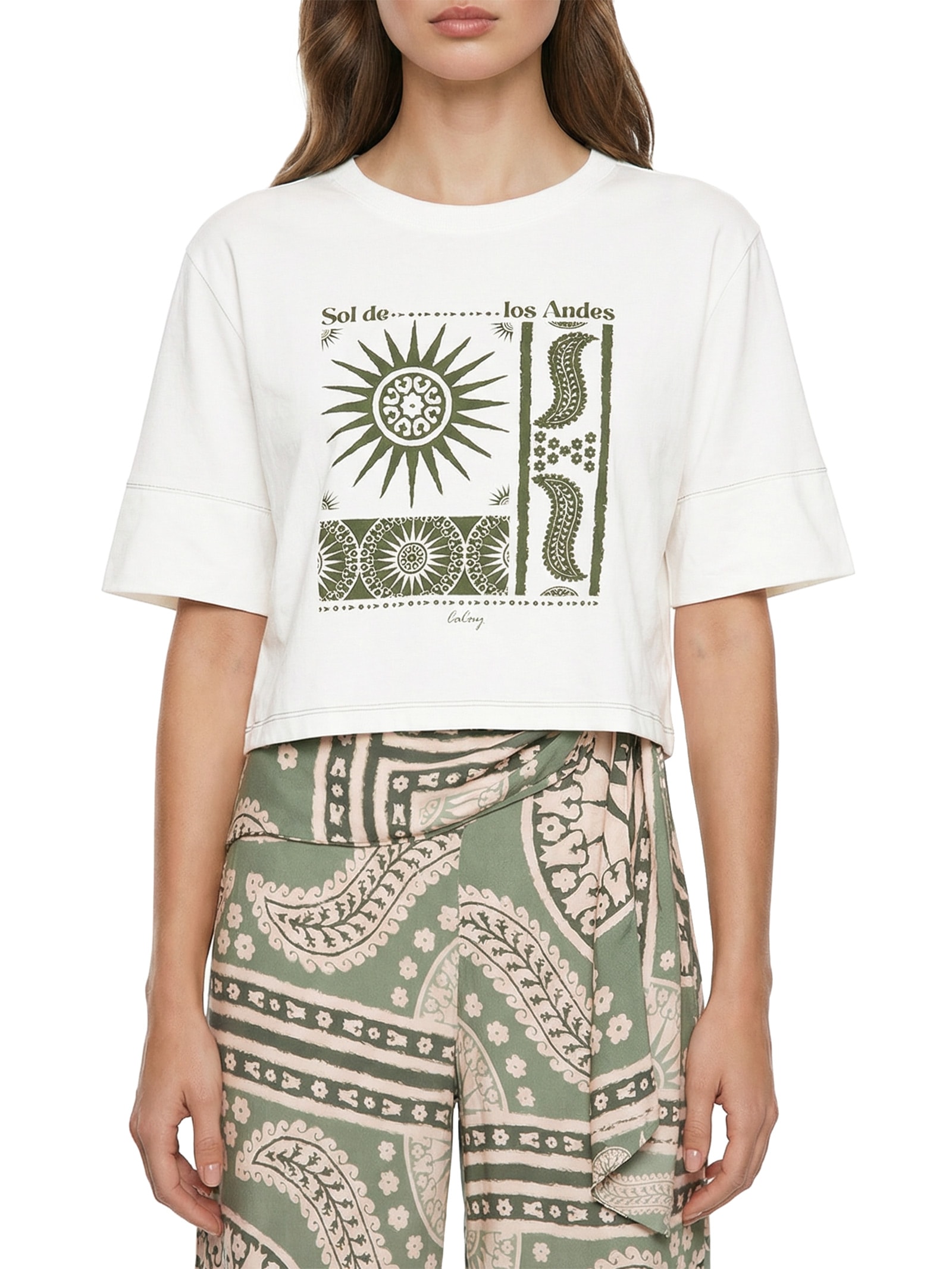 Camiseta Feminina Sol De Los Andes Branco Cacay