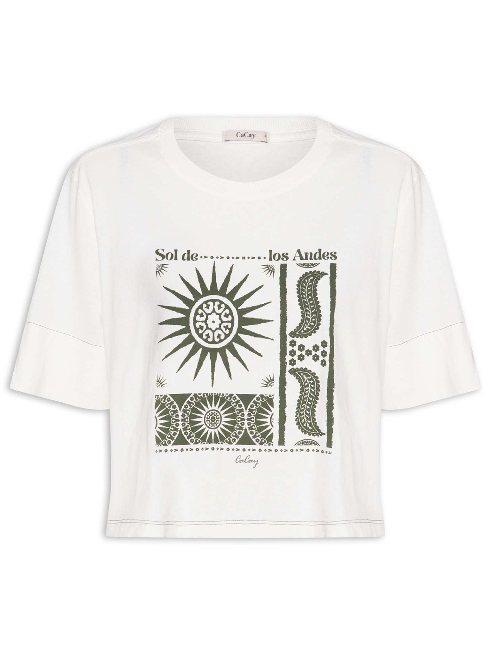 Camiseta Feminina Sol De Los Andes Branco Cacay