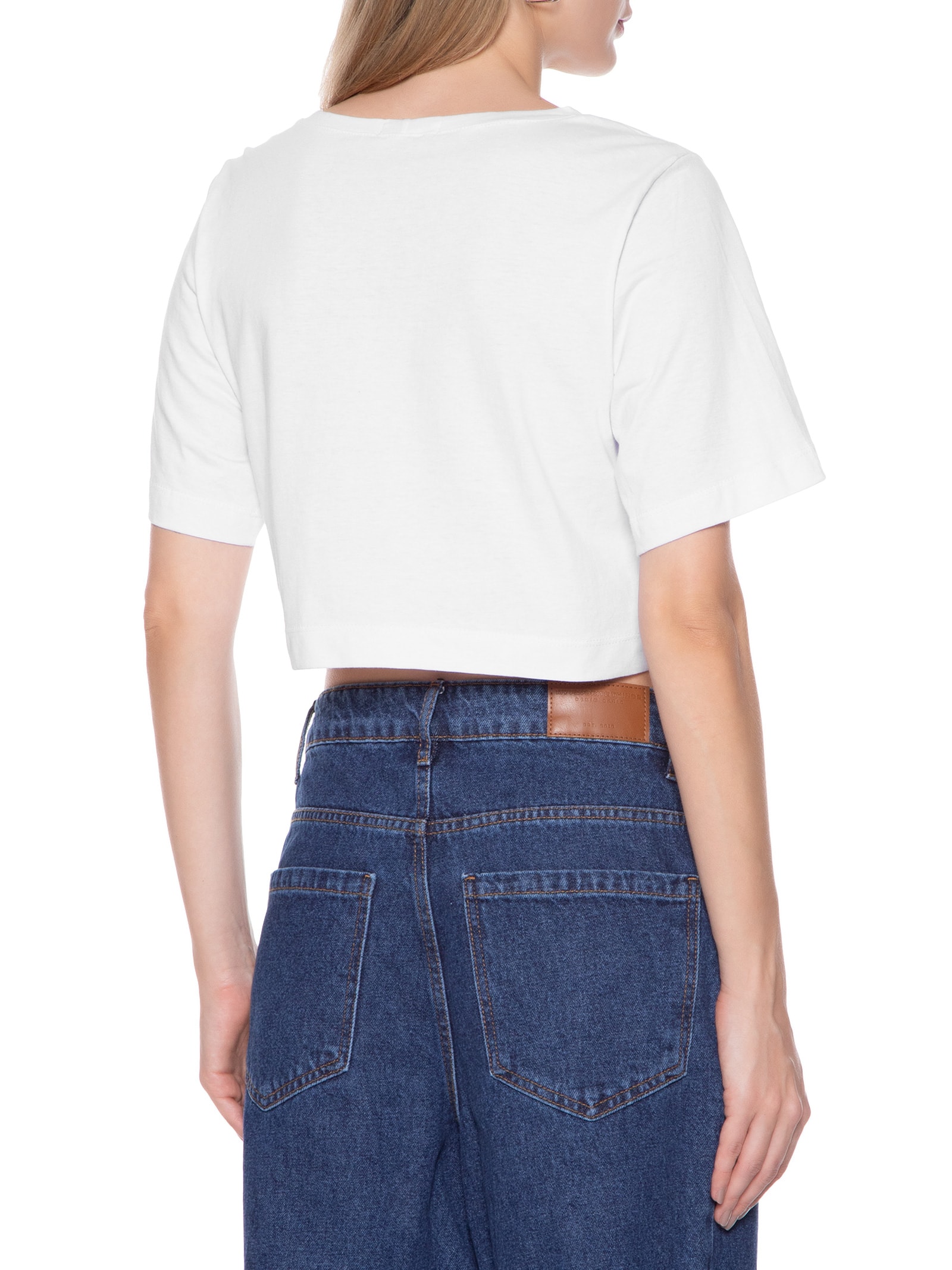 Camiseta Feminina Strass Branco Market 33