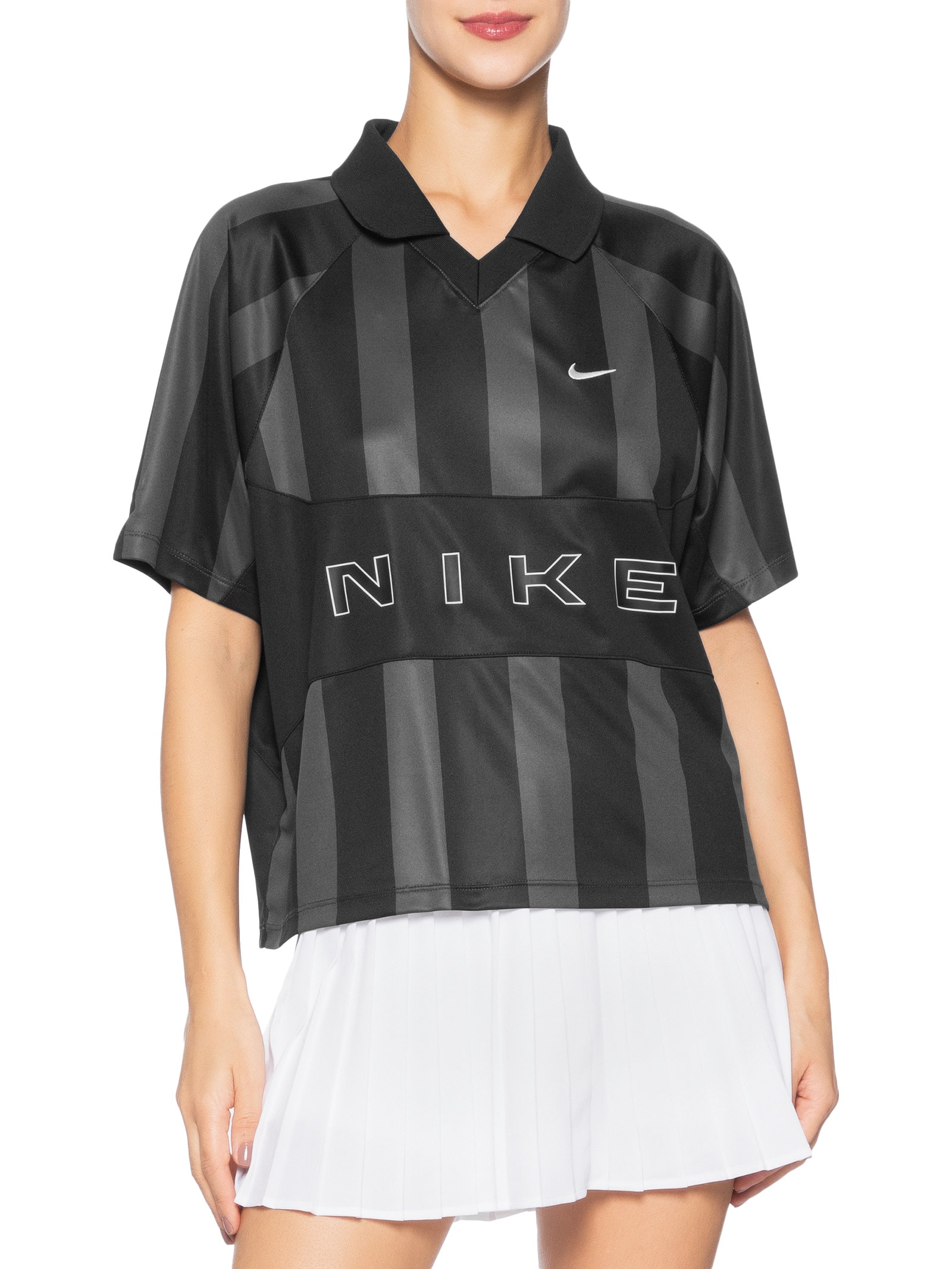 Camiseta Feminina Street Oversized Jersey Preto Nike