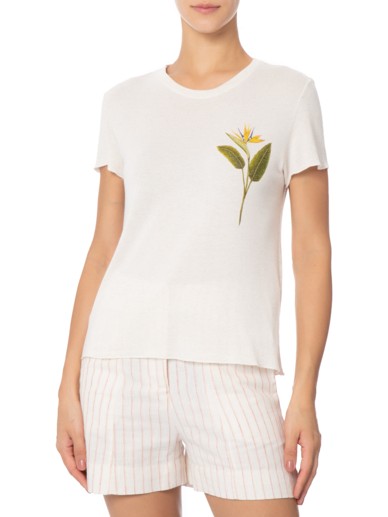 Camiseta Feminina Strelitza Off White Osklen