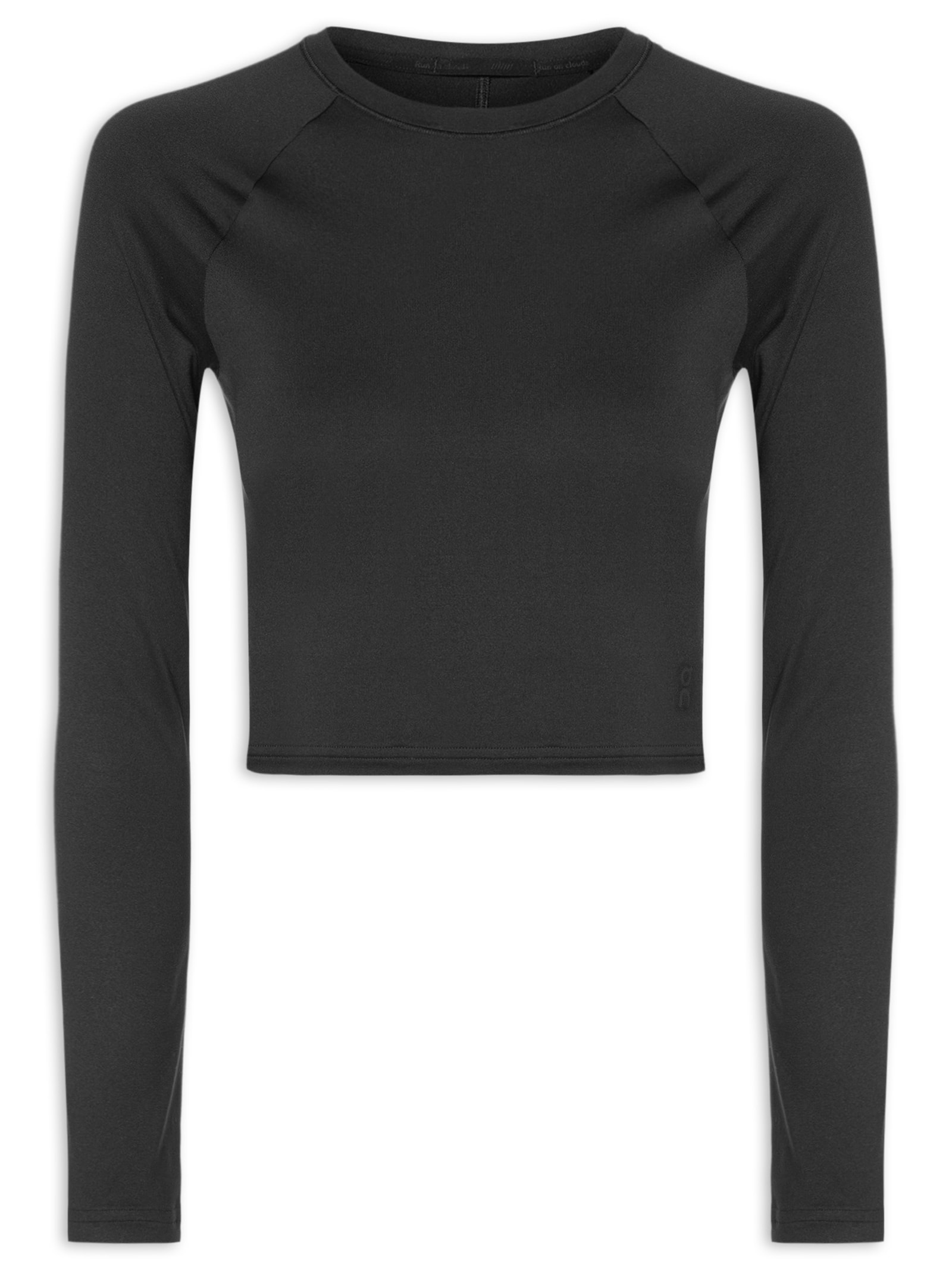 Camiseta Feminina Studio Long-T Crop Preto On Running
