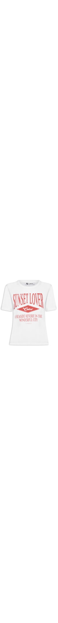 Camiseta Feminina Sunset Lover - Branco