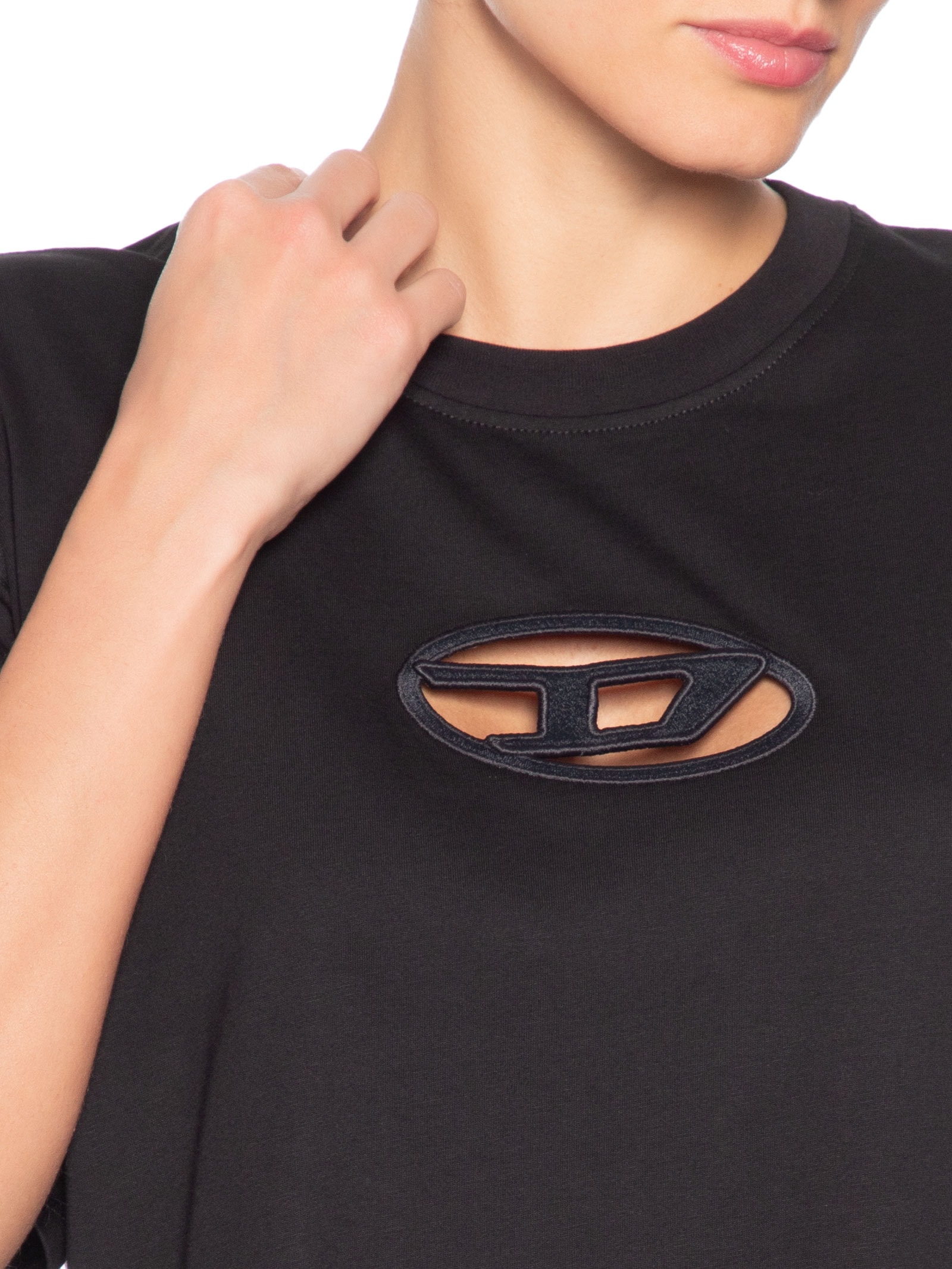 Camiseta Feminina T-Buxt Crop-Od Maglietta – Preto Diesel