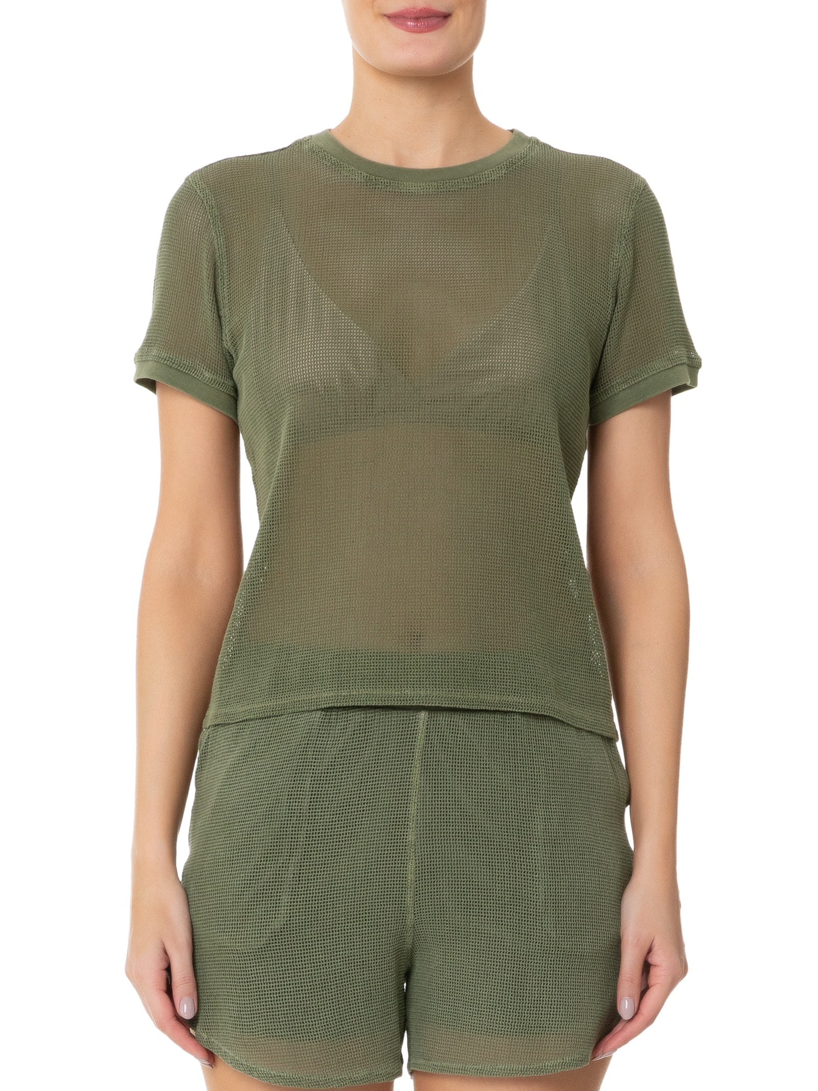Camiseta Feminina Tela Verde Osklen