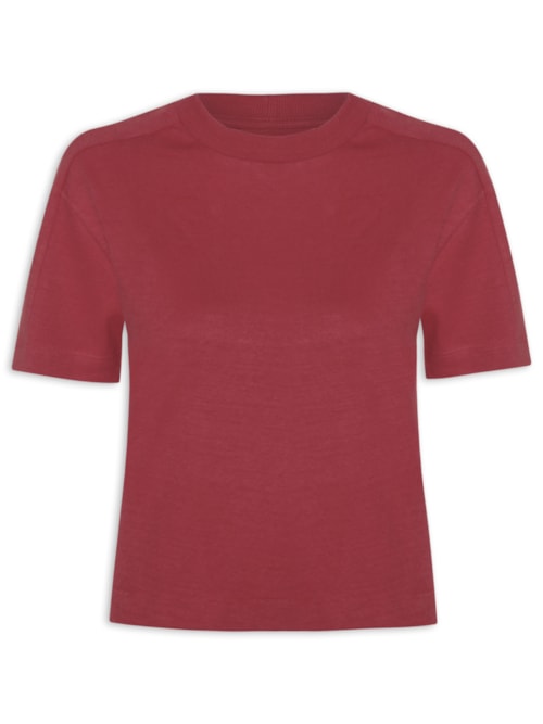 Camiseta Feminina Tempo – Vermelho
