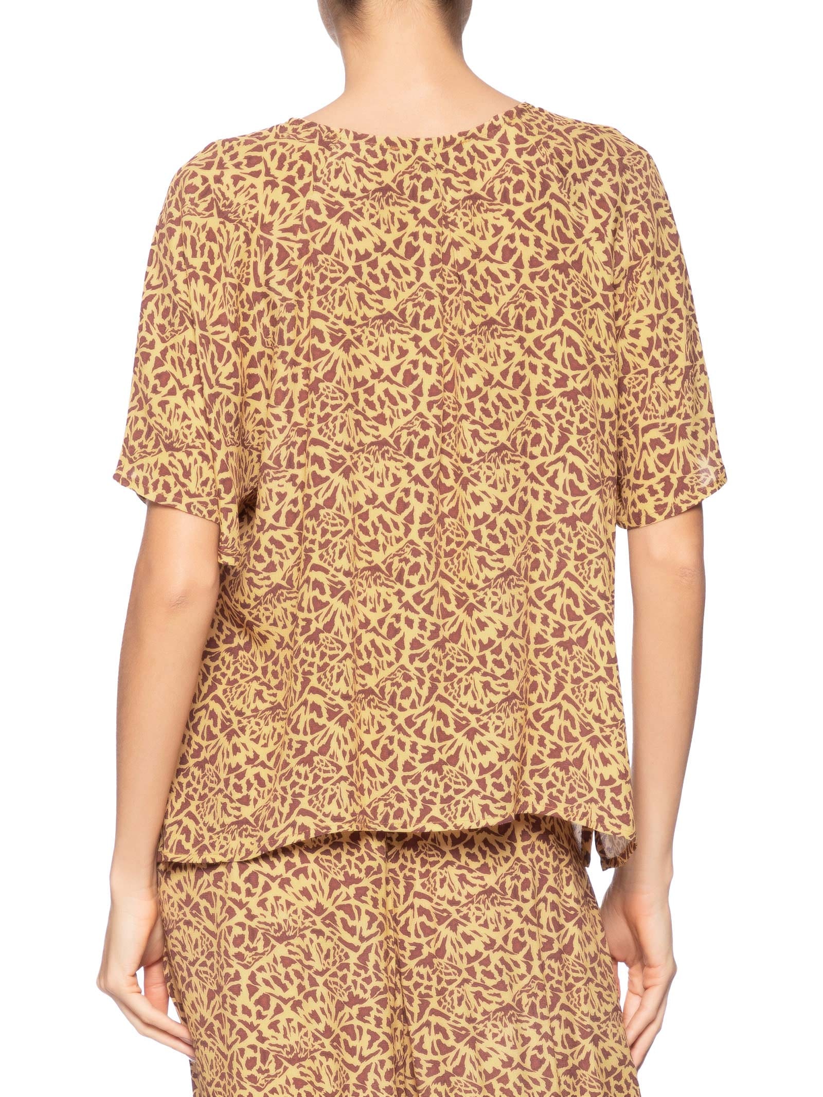 Camiseta Feminina Textura Tartaruga Marrom Animale