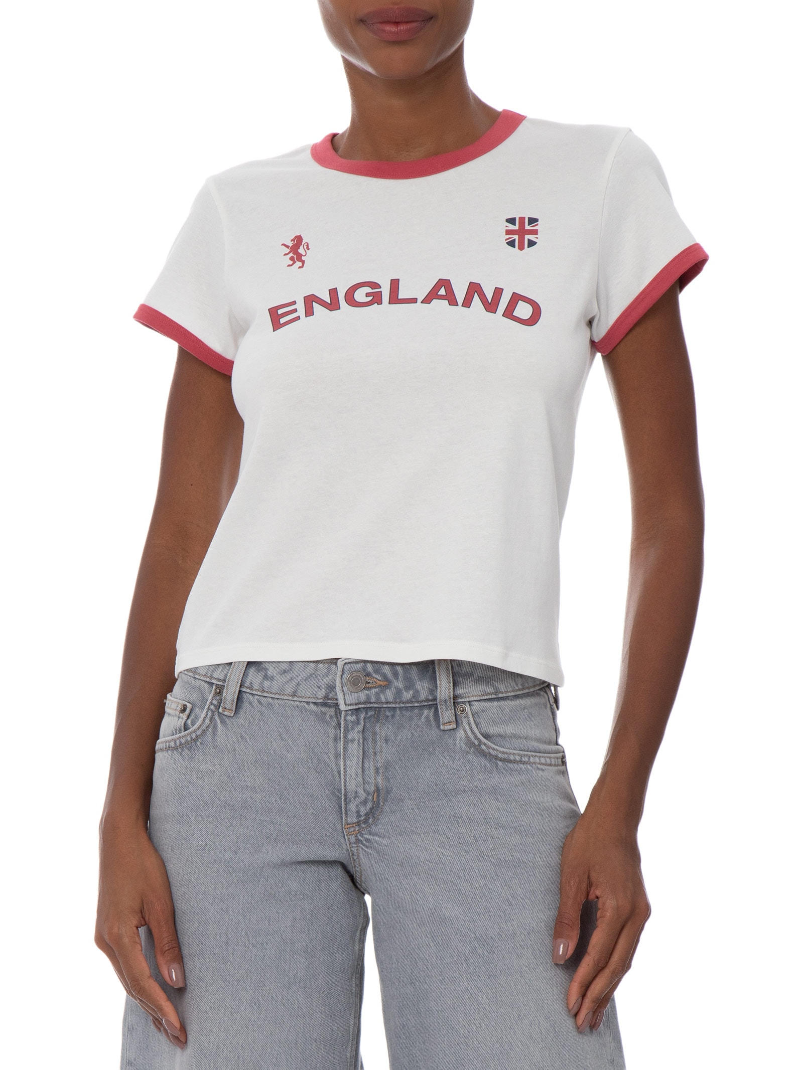 Camiseta Feminina The Original Graphic Tee England – Branco Cotton On