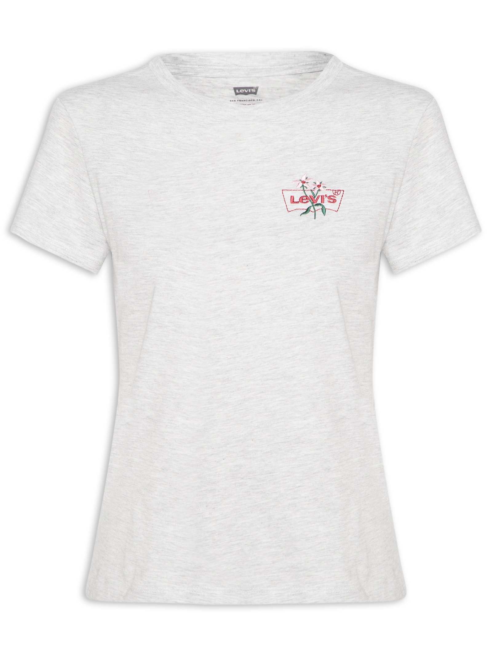 Camiseta Feminina The Perfect Tee Cinza Levi's