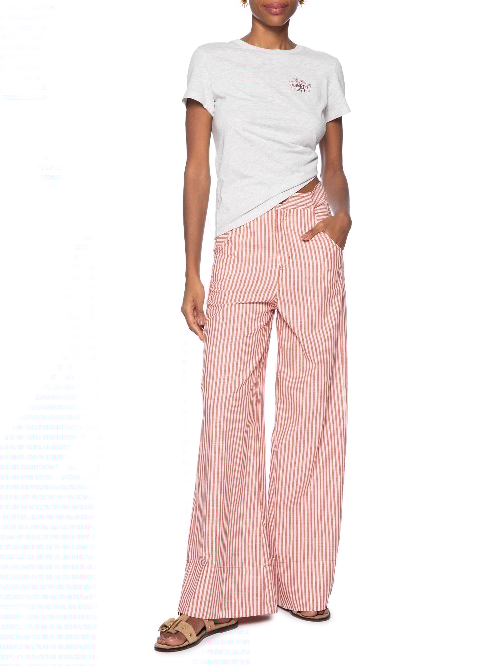 Camiseta Feminina The Perfect Tee Cinza Levi's