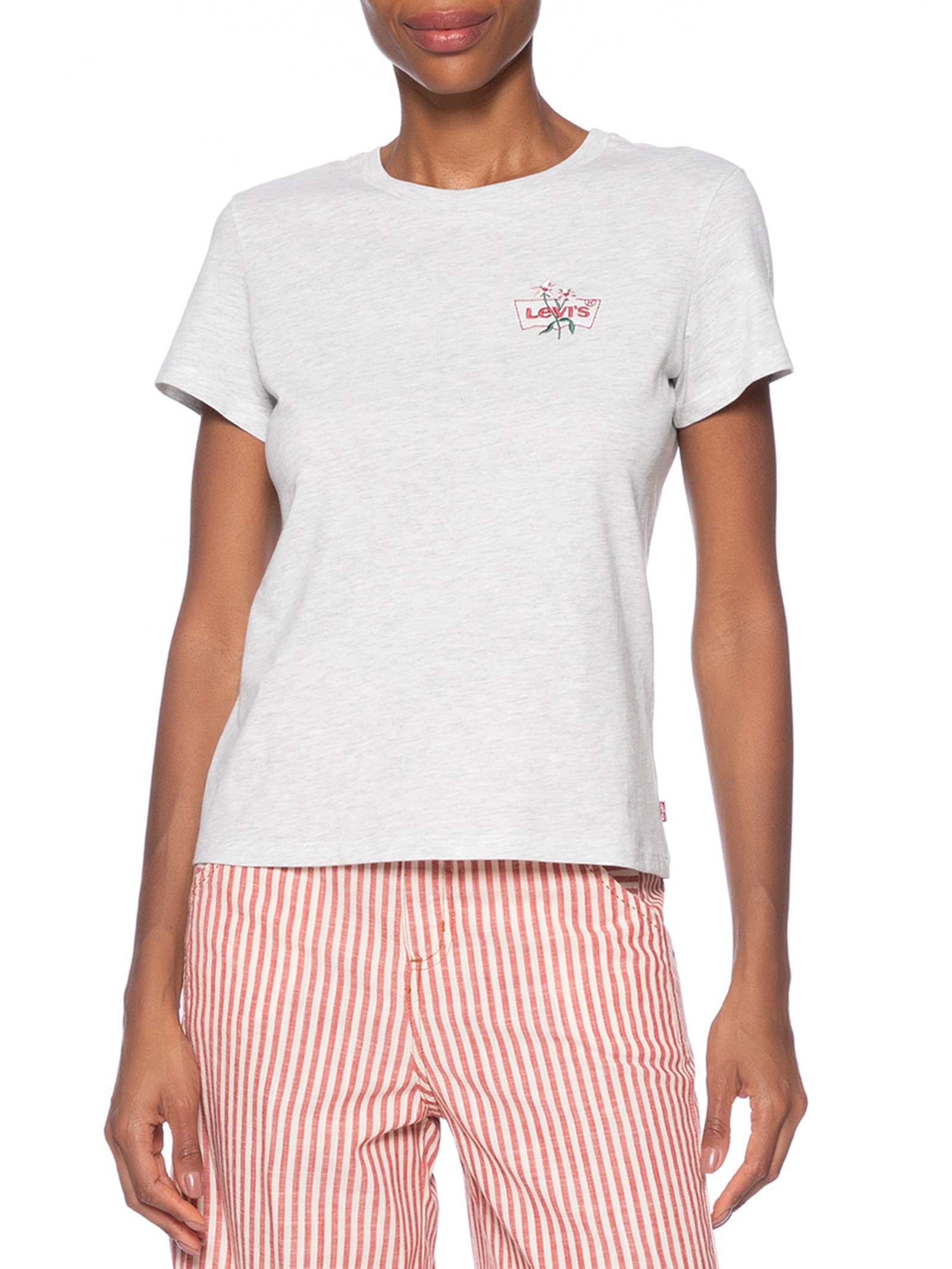 Camiseta Feminina The Perfect Tee Cinza Levi's