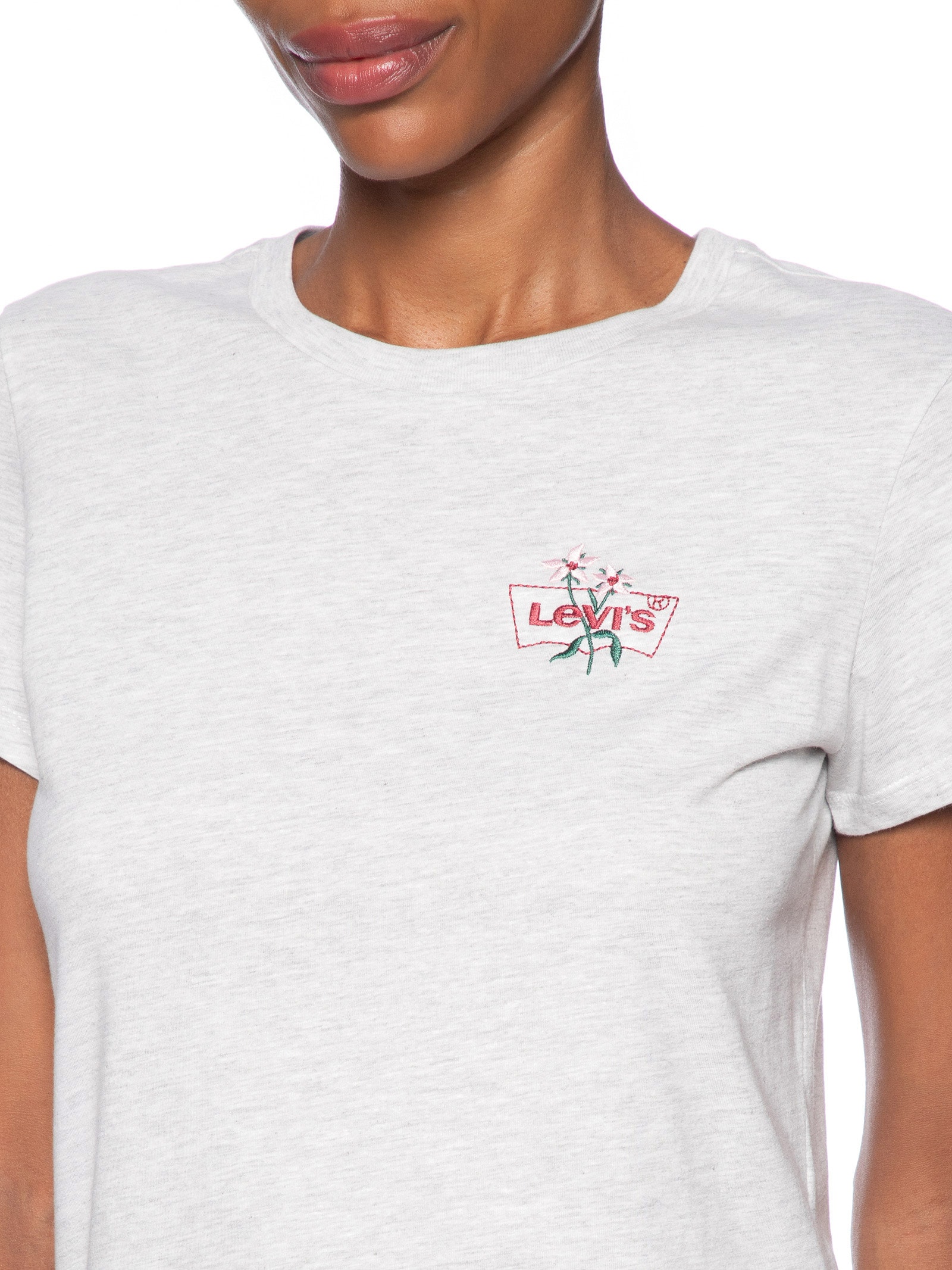 Camiseta Feminina The Perfect Tee Cinza Levi's