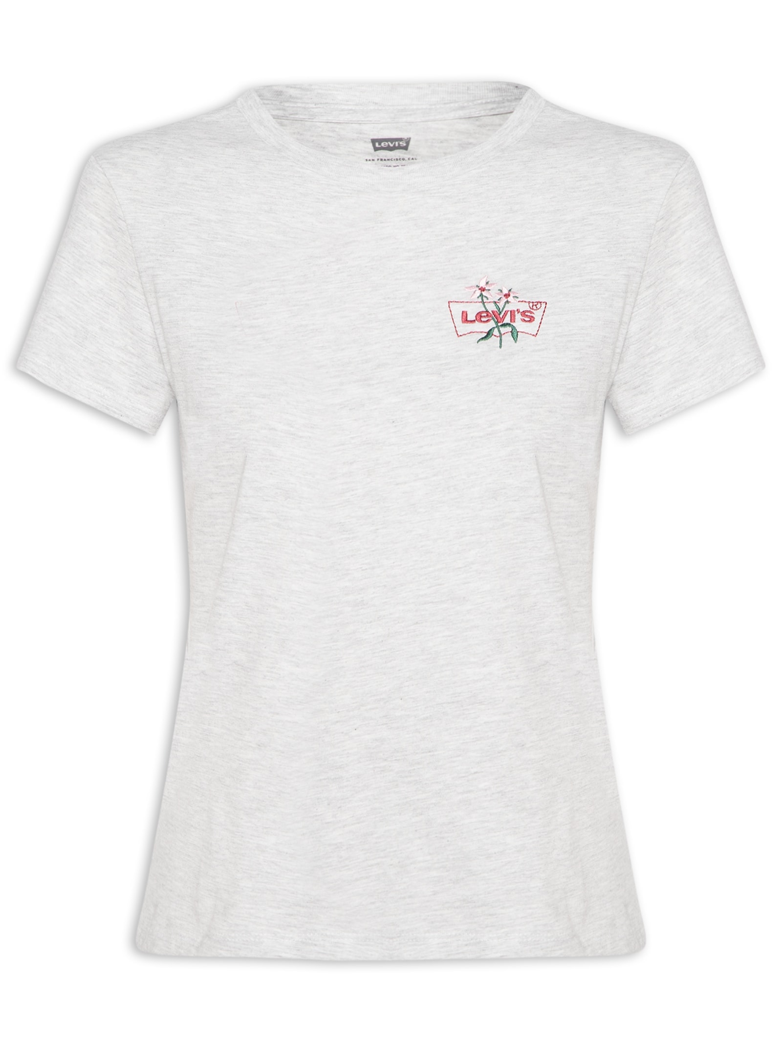 Camiseta Feminina The Perfect Tee Cinza Levi's