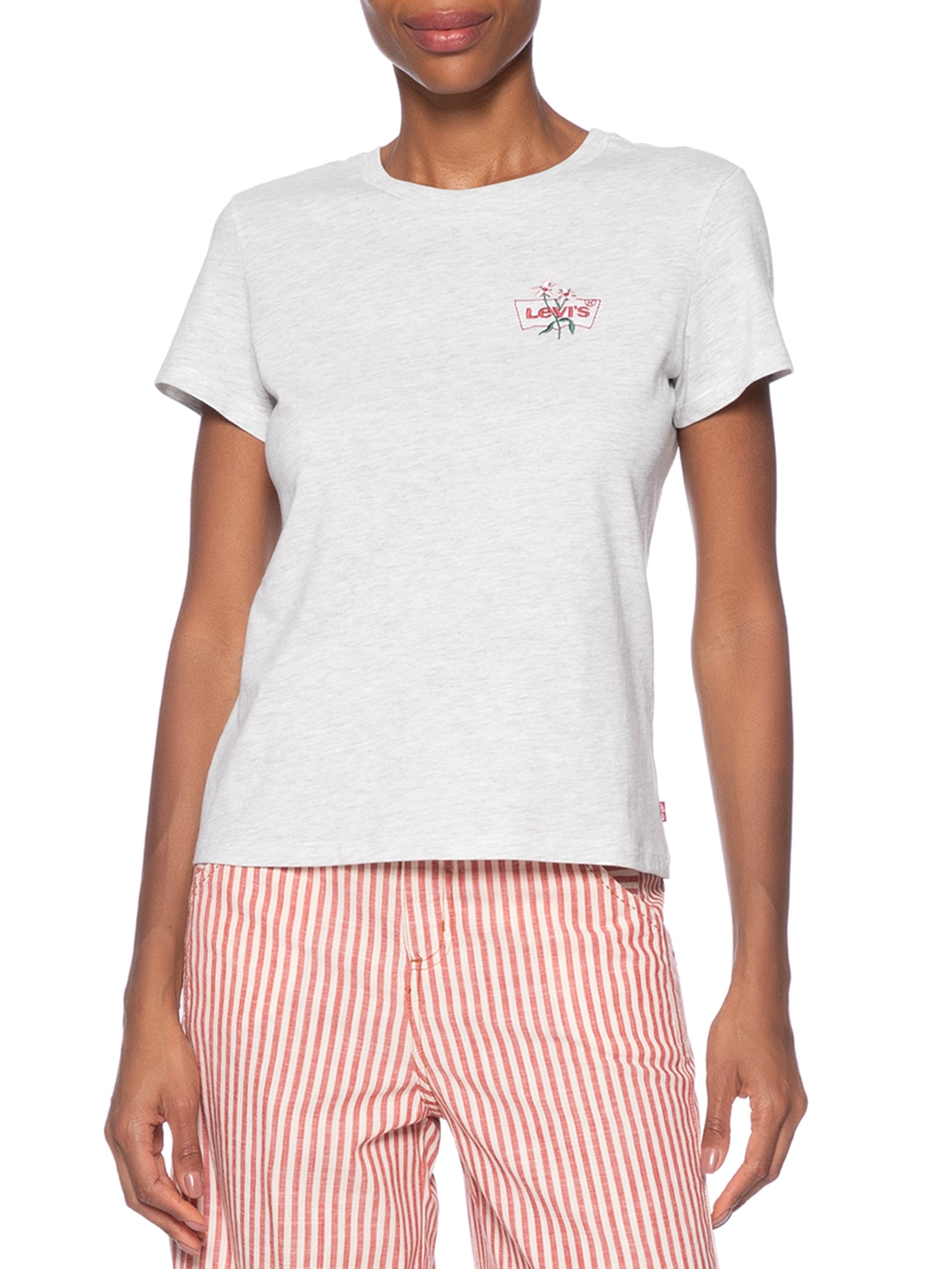 Camiseta Feminina The Perfect Tee Cinza Levi's