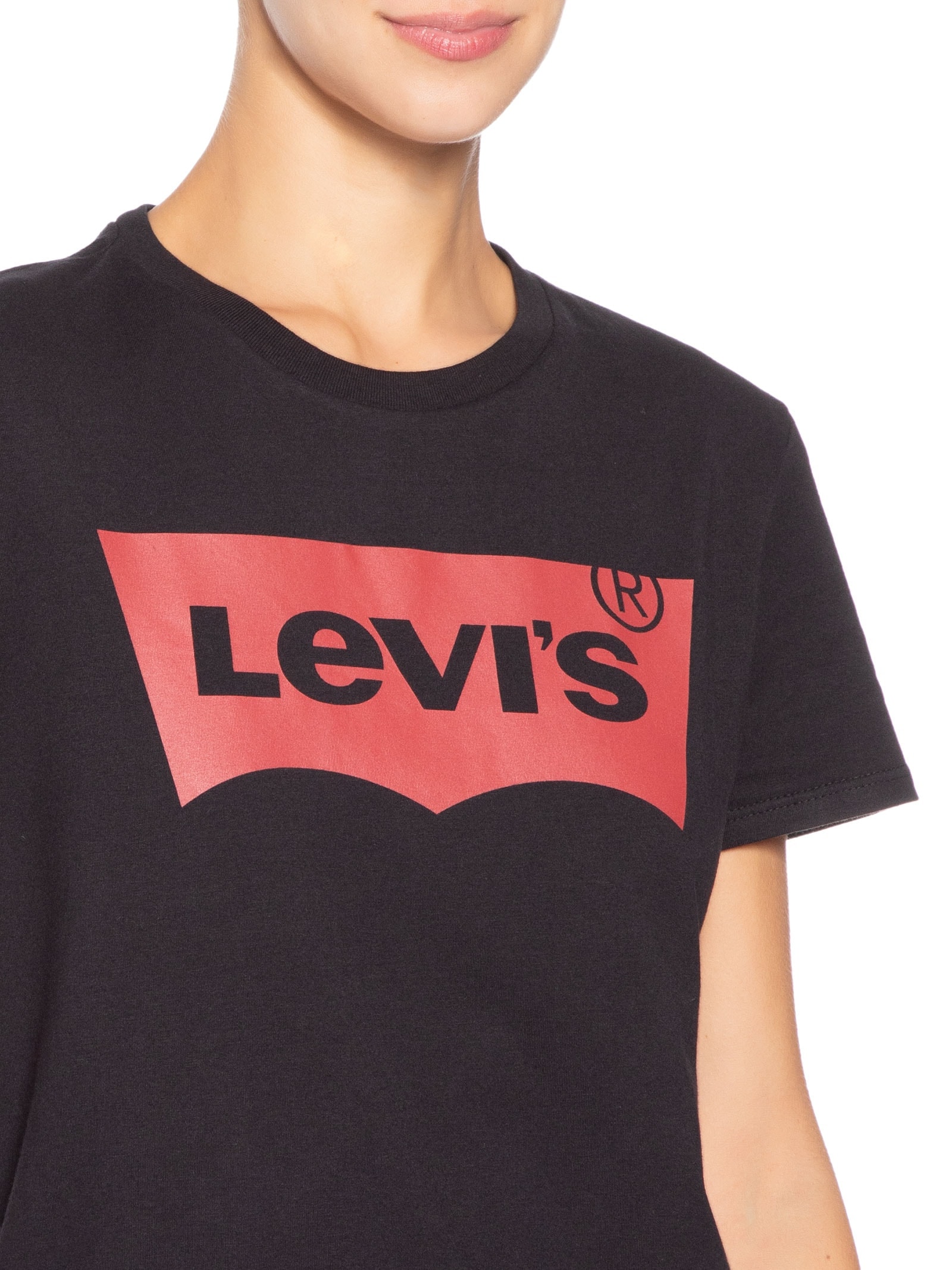 Camiseta Feminina The Perfect Tee Preto Levi's
