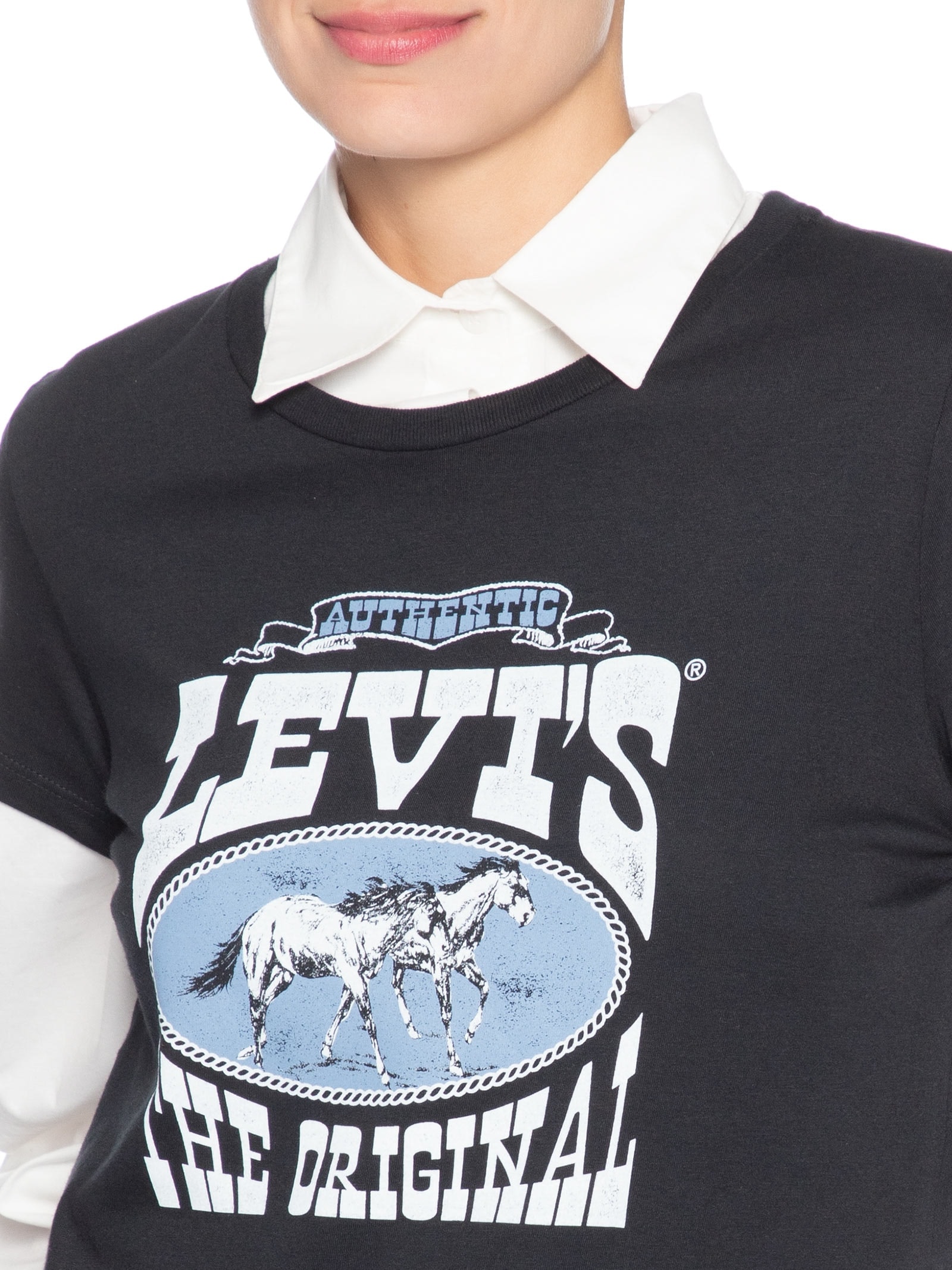 Camiseta Feminina The Perfect Tee Preto Levi's