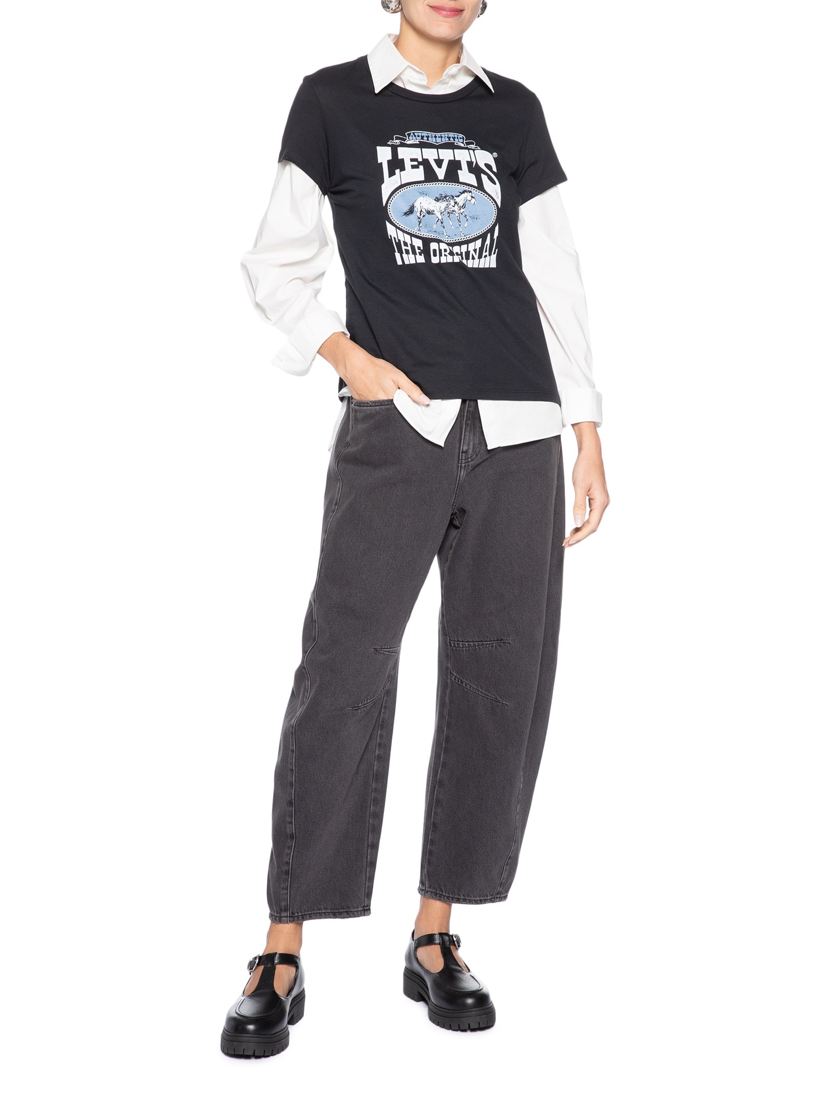 Camiseta Feminina The Perfect Tee Preto Levi's
