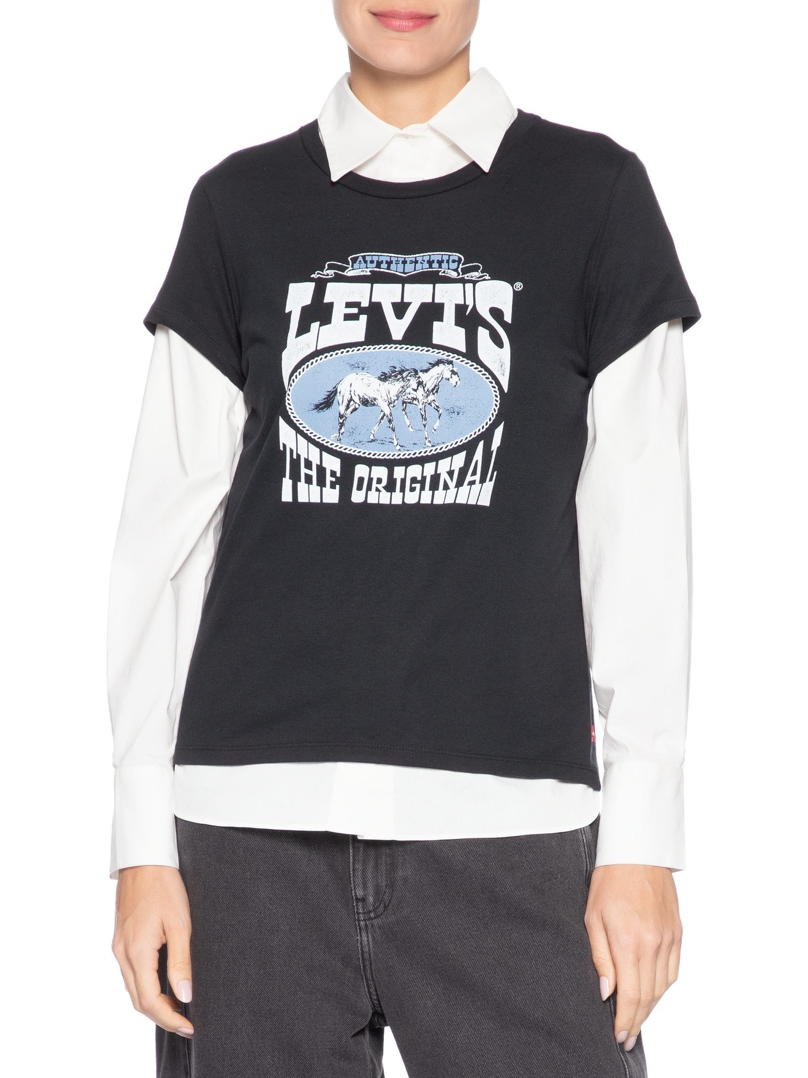 Camiseta Feminina The Perfect Tee Preto Levi's
