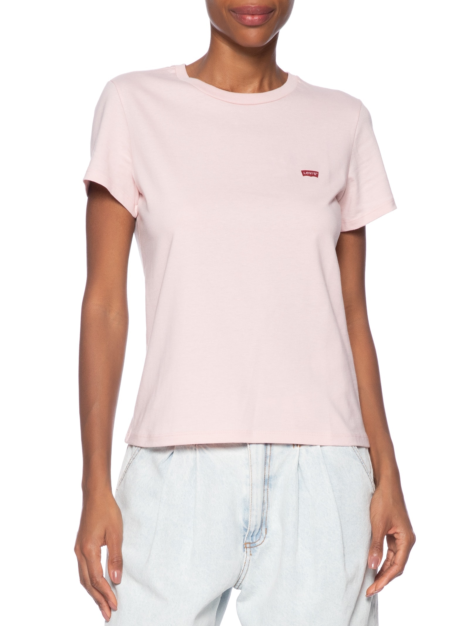 Levi's - Camiseta Feminina The Perfect Tee - Rosa