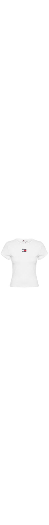 Camiseta Feminina Tjw Slim Badge Rib Tee - Branco