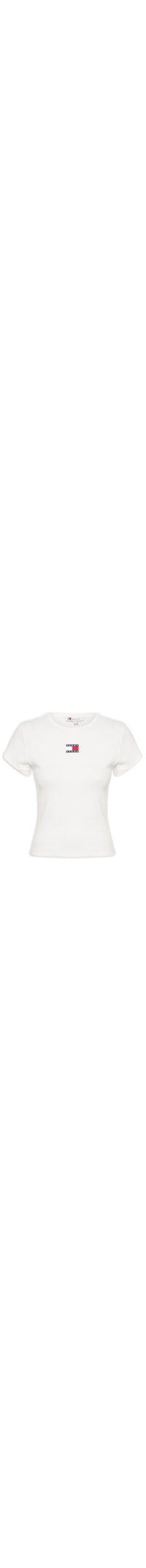 Camiseta Feminina Tjw Slim Badge Rib Tee - Branco
