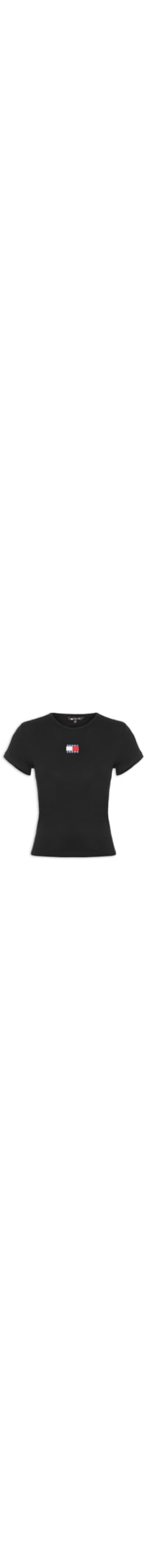 Camiseta Feminina Tjw Slim Badge Rib Tee - Preto