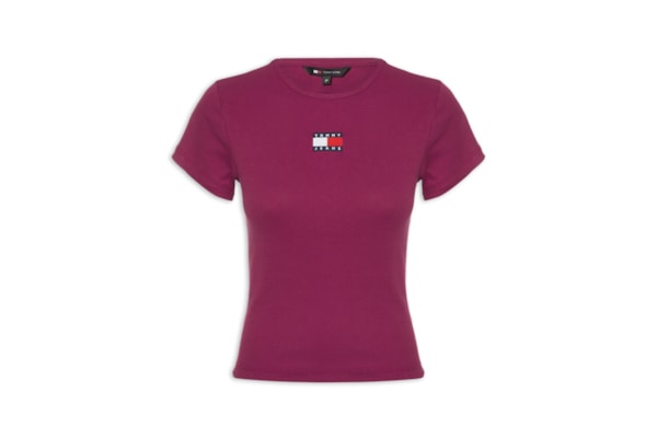 Camiseta Feminina Tjw Slim Badge Rib Tee - Rosa