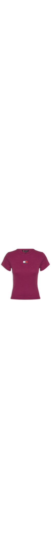 Camiseta Feminina Tjw Slim Badge Rib Tee - Rosa