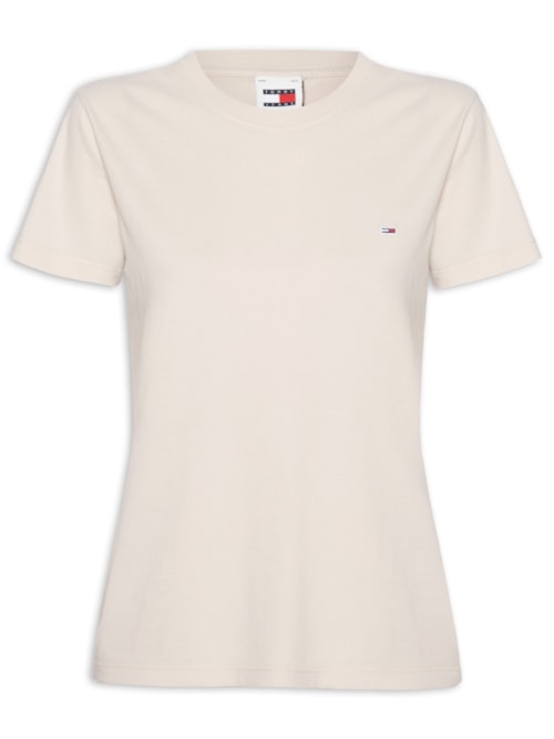 Camiseta Feminina Tjw Slim C Neck Tee – Bege