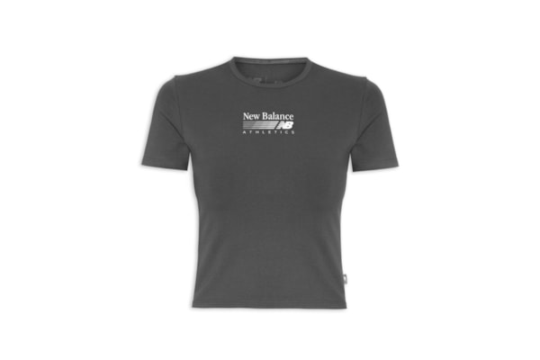 Camiseta Feminina Trackside Ringer - Preto