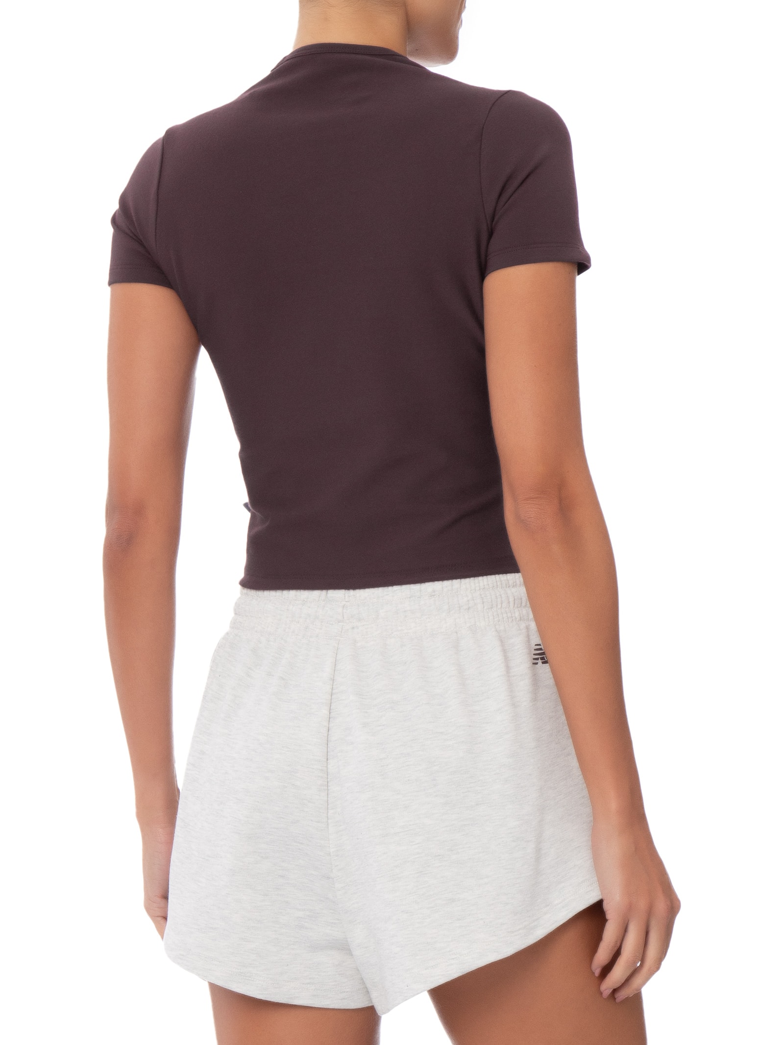 Camiseta Feminina Trackside Ringer Roxo New Balance