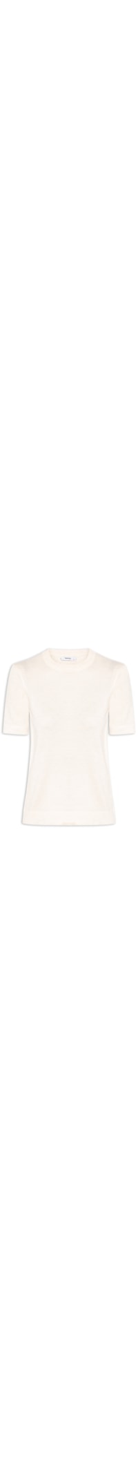 Camiseta Feminina Tricot Básica - Bege
