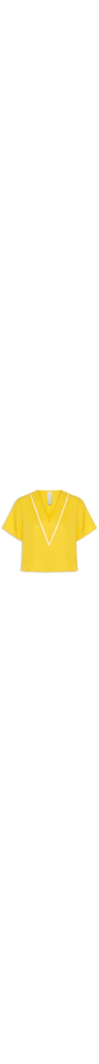 Camiseta Feminina V Comfort - Amarelo
