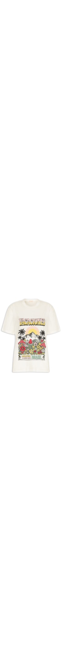 Camiseta Feminina Vacaciones – Branco