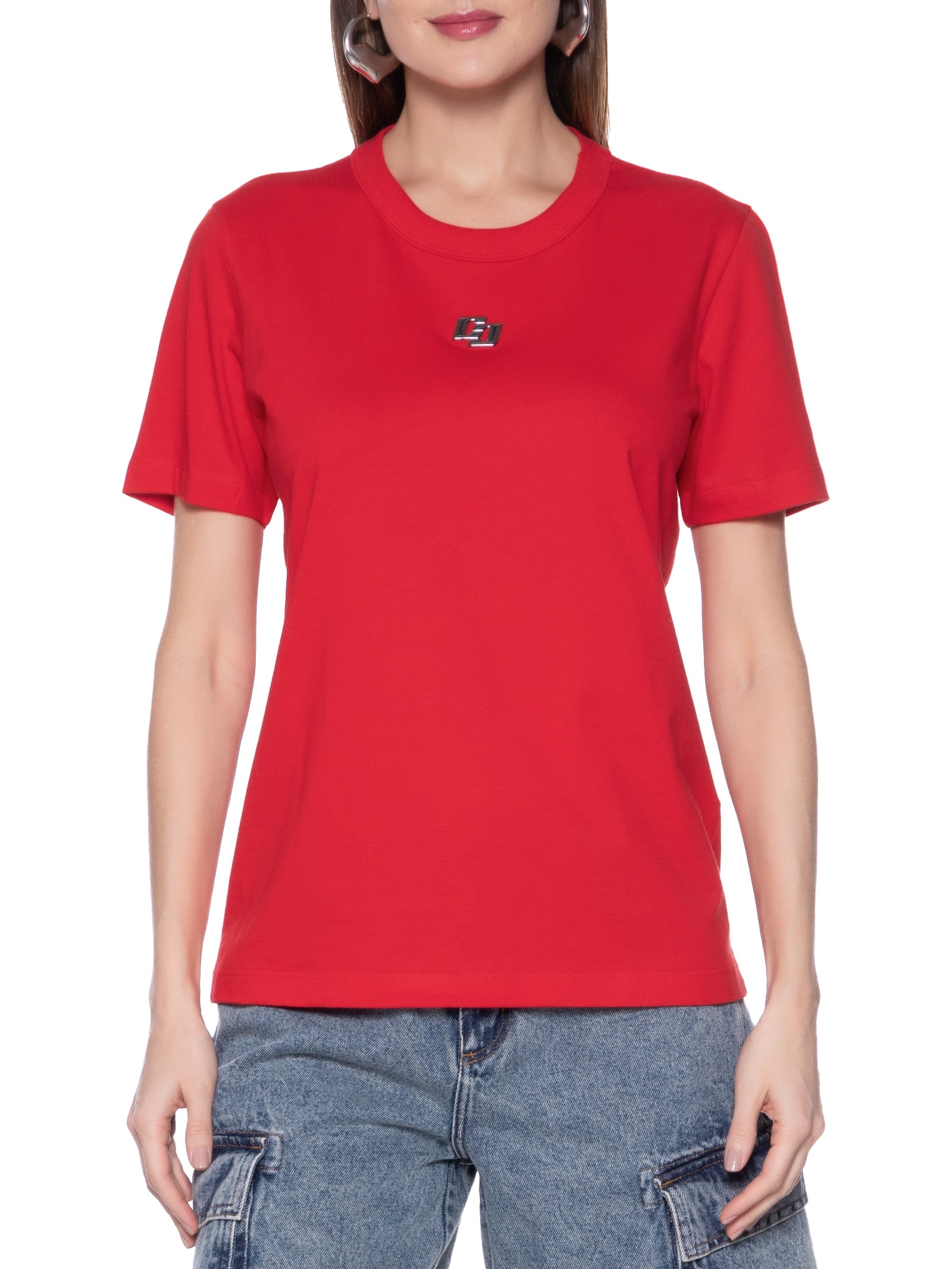 Camiseta Feminina Vermelha Colcci