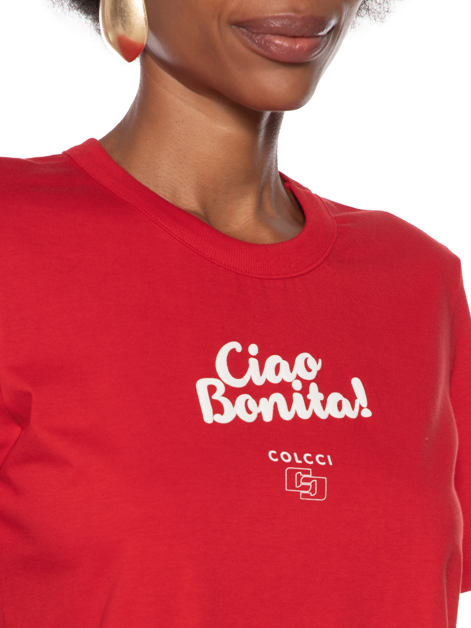 Camiseta Feminina Vermelho Colcci