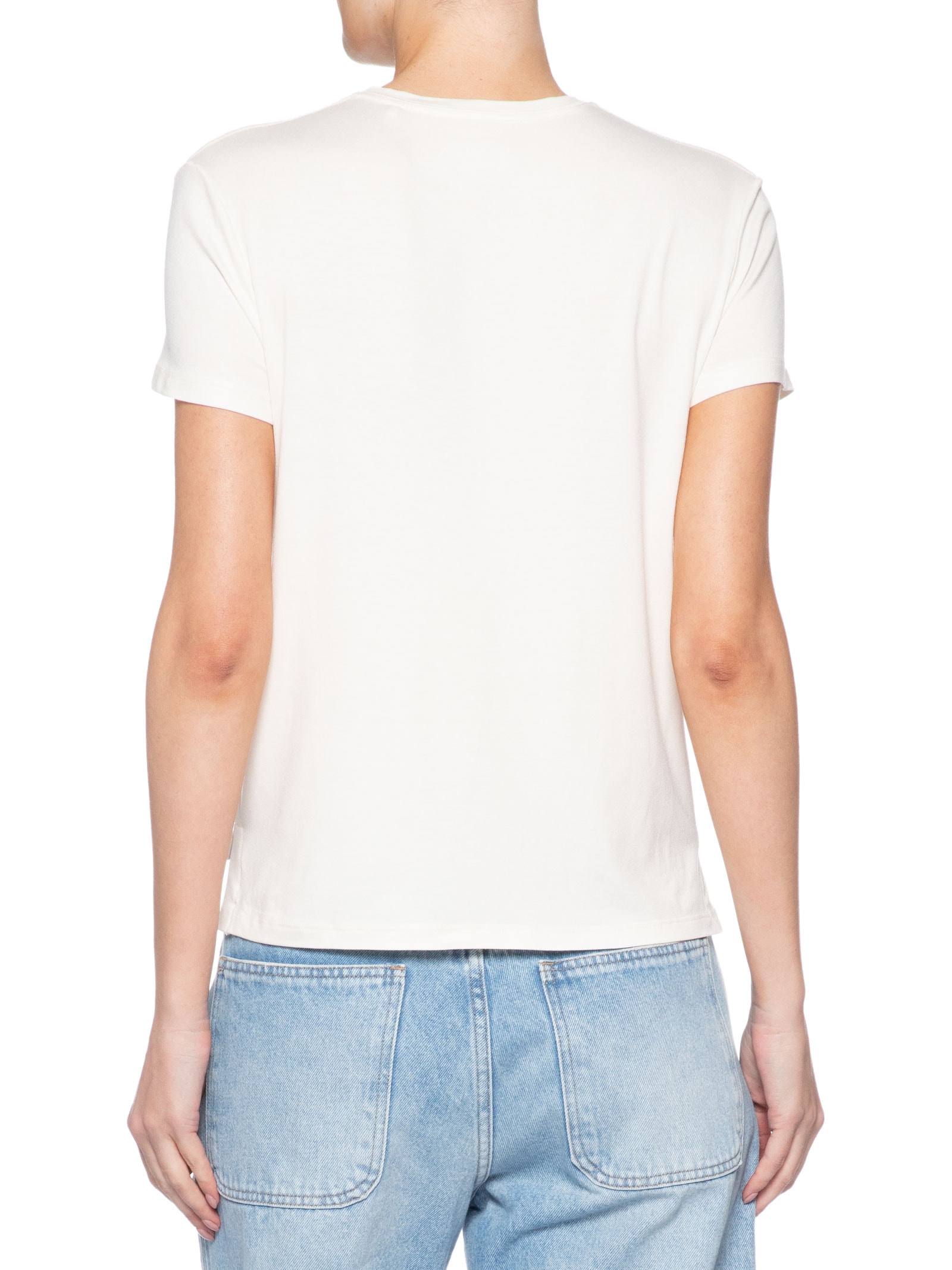Camiseta Feminina Viscolycra Branco Calvin Klein Jeans
