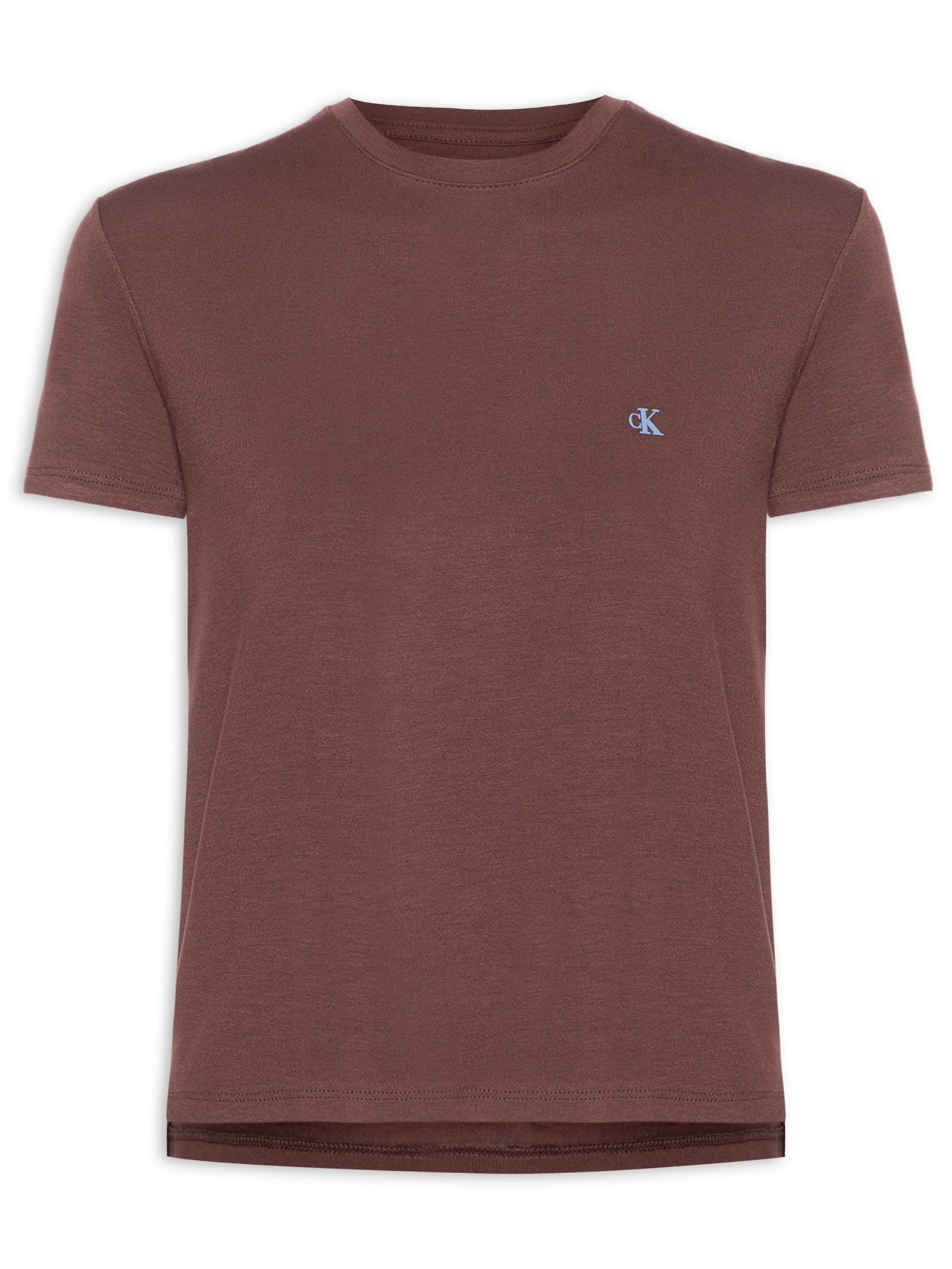 Camiseta Feminina Viscolycra Marrom Calvin Klein Jeans