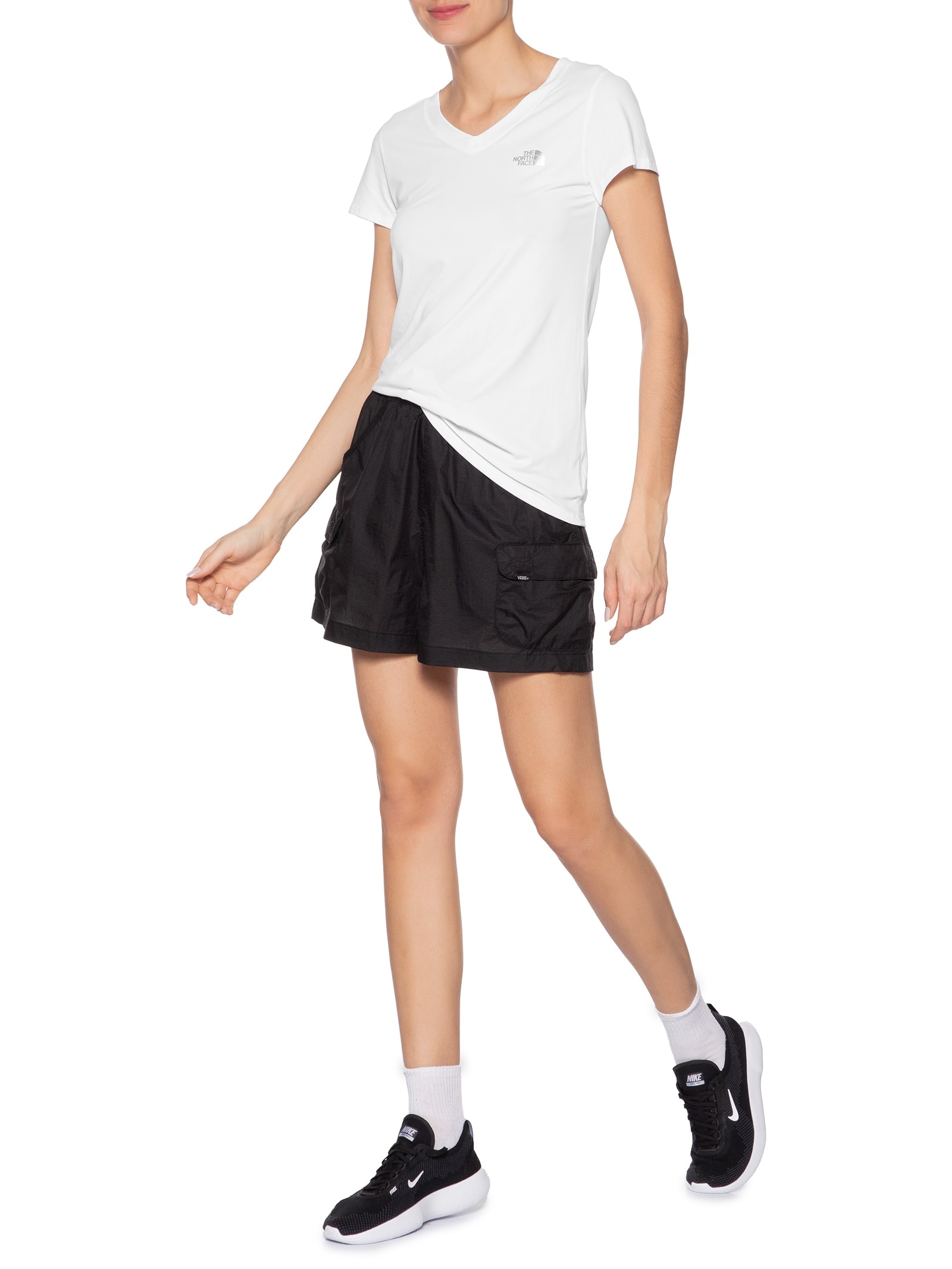 Camiseta Feminina W Hyper Tee S/S Neck Branco The North Face