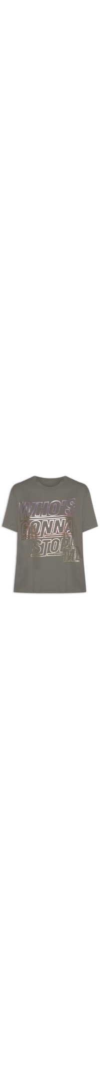 Camiseta Feminina Who S Gonna Stop Me - Marrom
