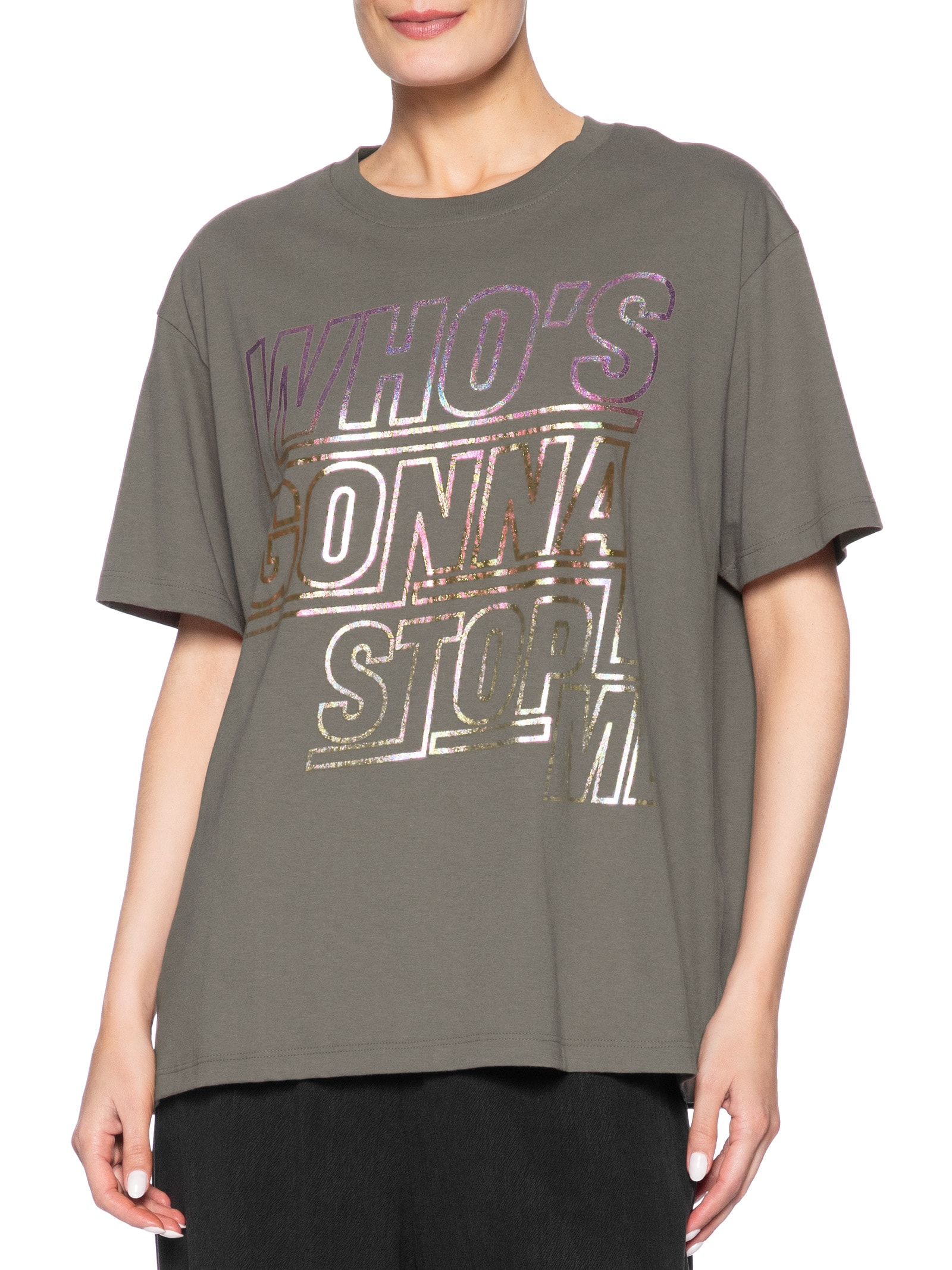 Camiseta Feminina Who S Gonna Stop Me Marrom Maria Filó