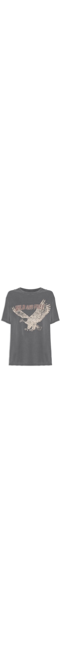 Camiseta Feminina Wild And Free - Preto