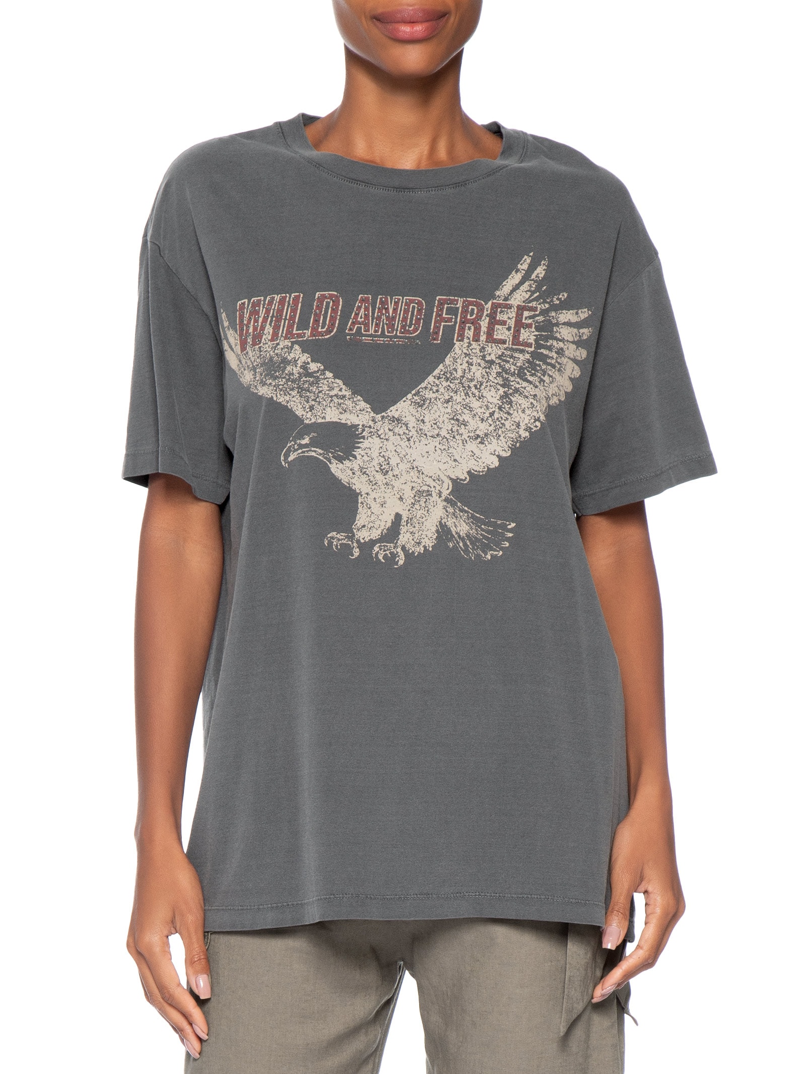 Camiseta Feminina Wild And Free Preto Maria Filó