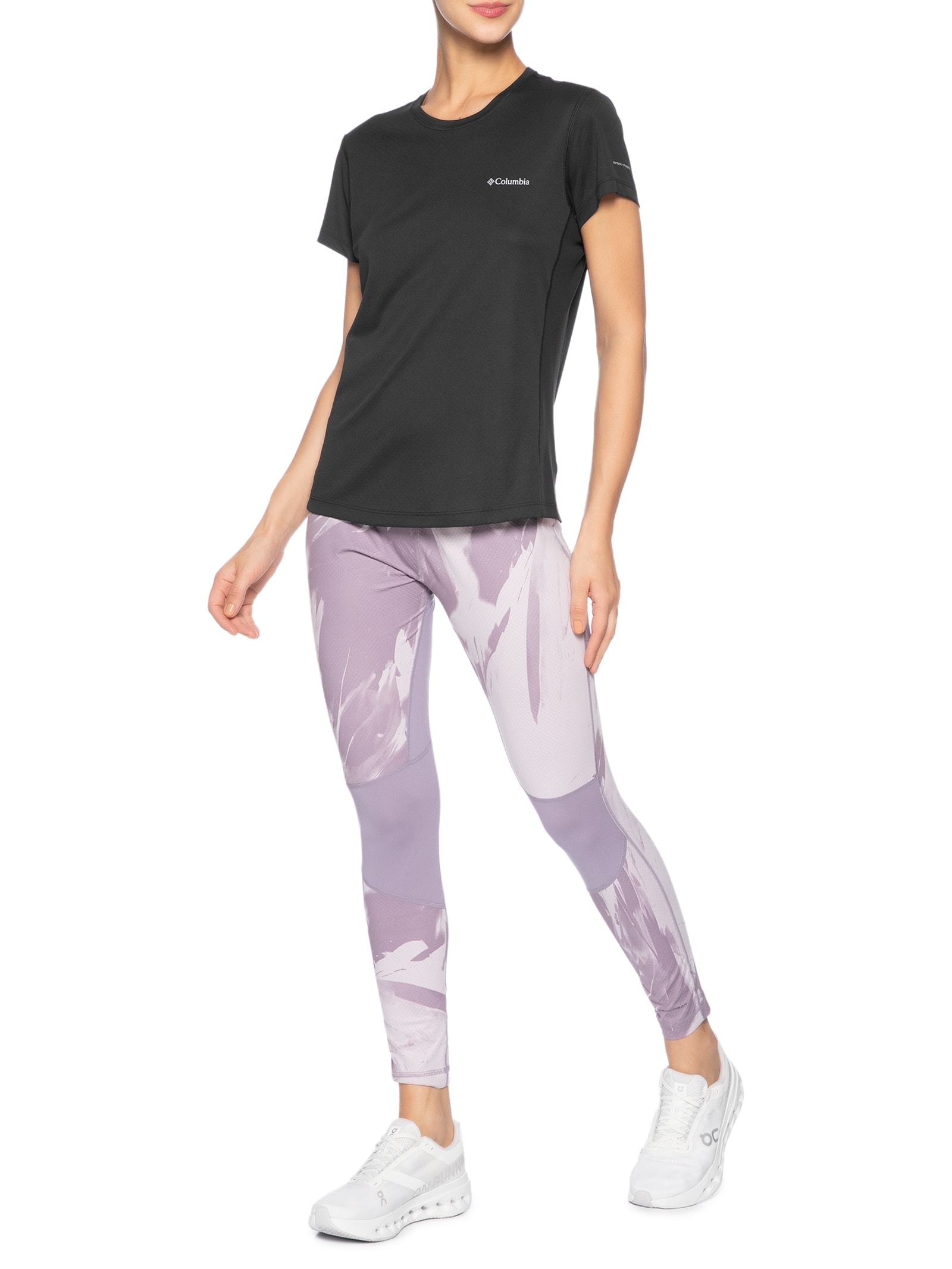 Camiseta Feminina Zero Rules ™ Light SS Crew Preto Columbia