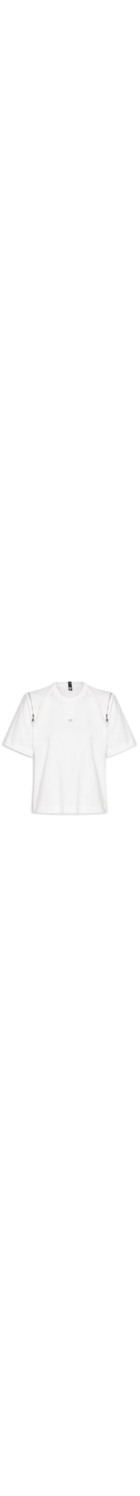 Camiseta Feminina Zíper - Branco