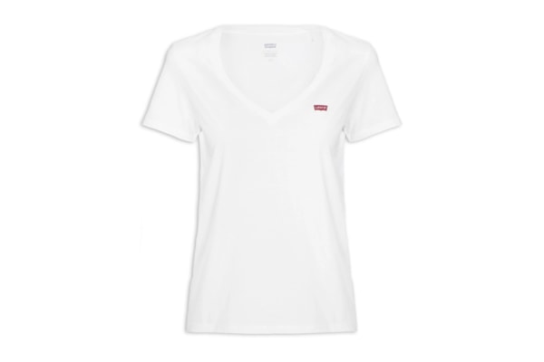 Camiseta Feminino Perfect V Neck Tee - Branco 