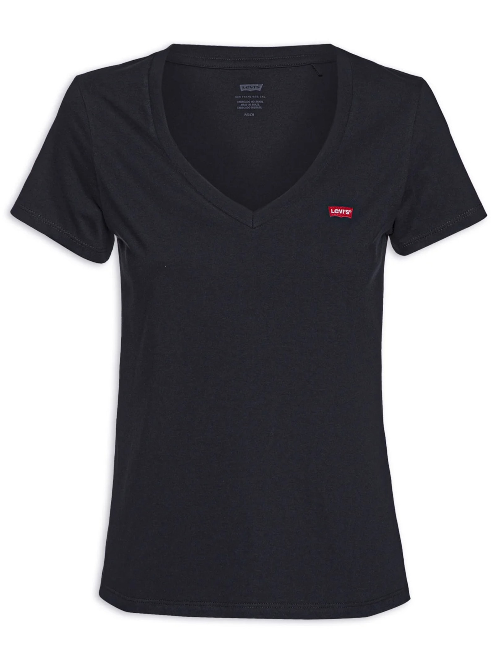 Camiseta Feminino Perfect V Neck Tee Preto Levi's