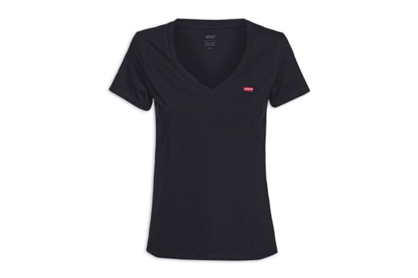 Camiseta Feminino Perfect V Neck Tee - Preto