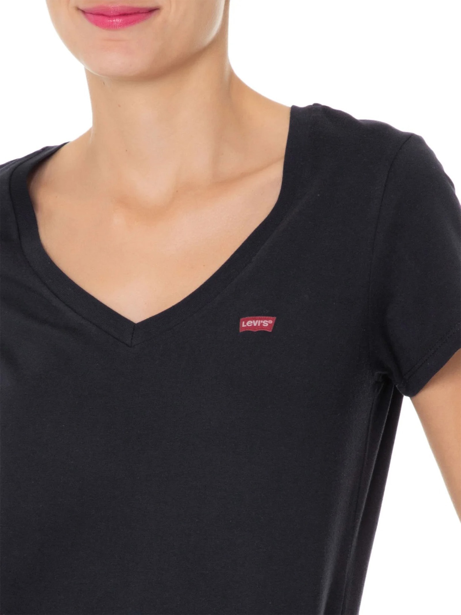 Camiseta Feminino Perfect V Neck Tee Preto Levi's