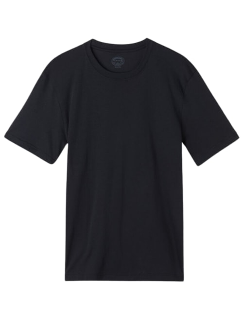 Camiseta Fit Em Algodão Supima Extrafino - Preto